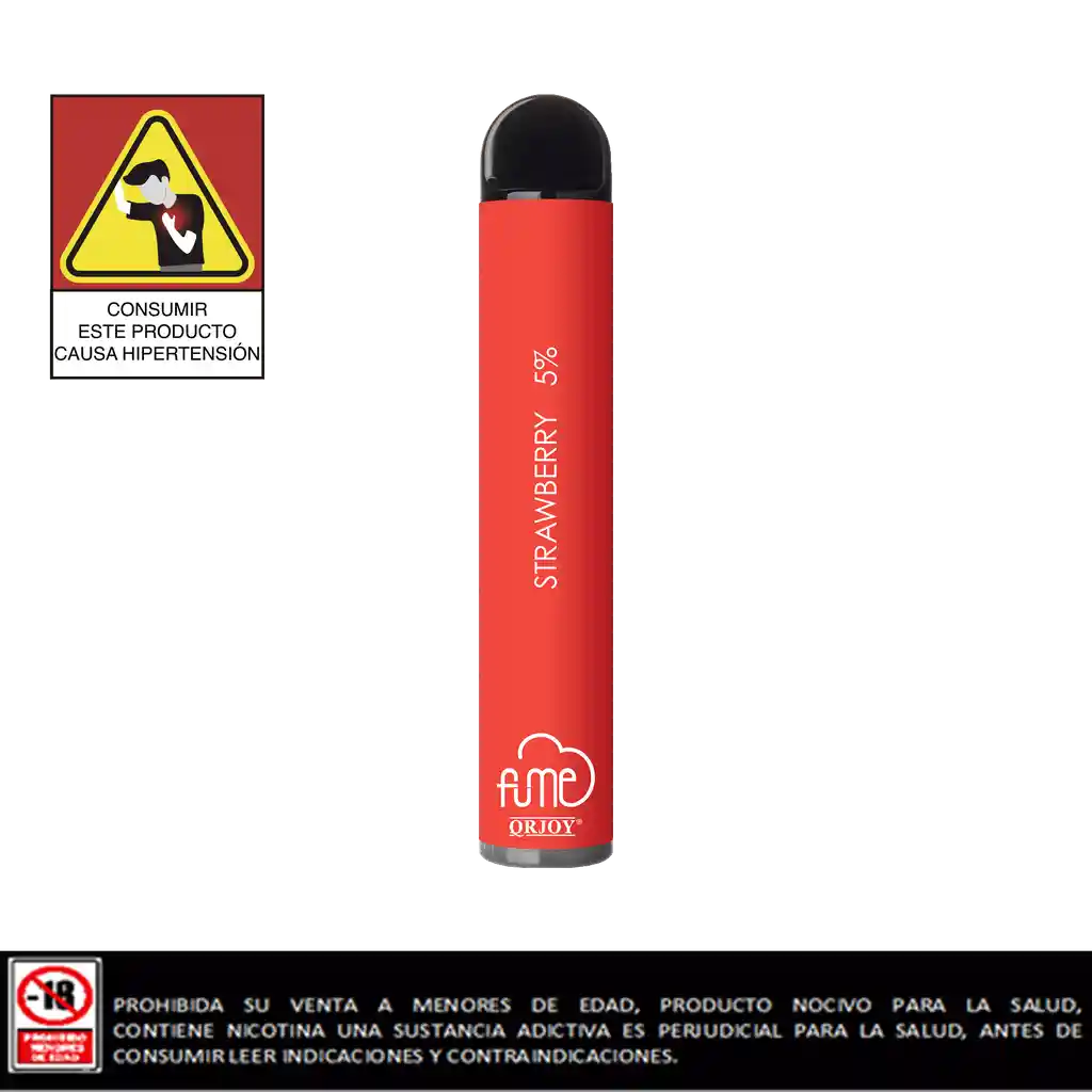 Fume Vapeador Ultra 2500 Strawberry