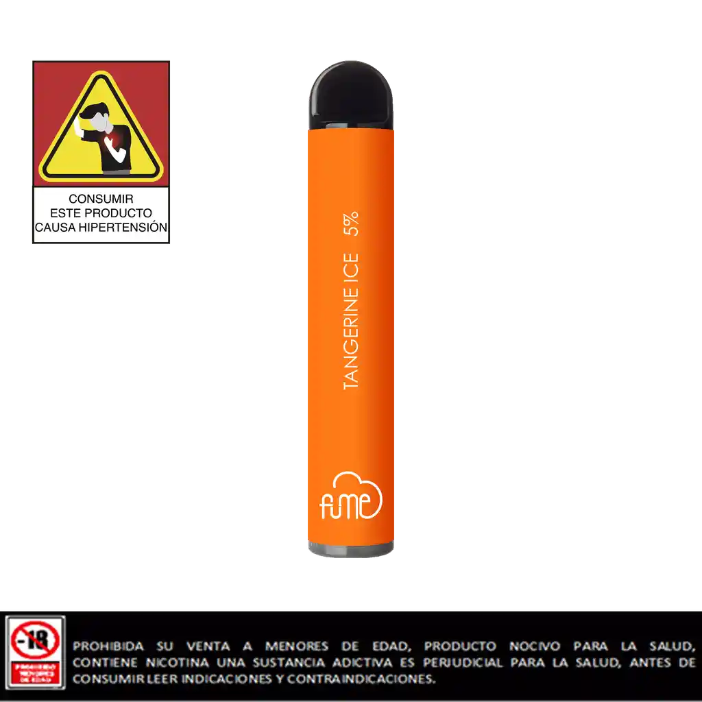 Fume Vapeador Ultra 2500 Tangerine Ice