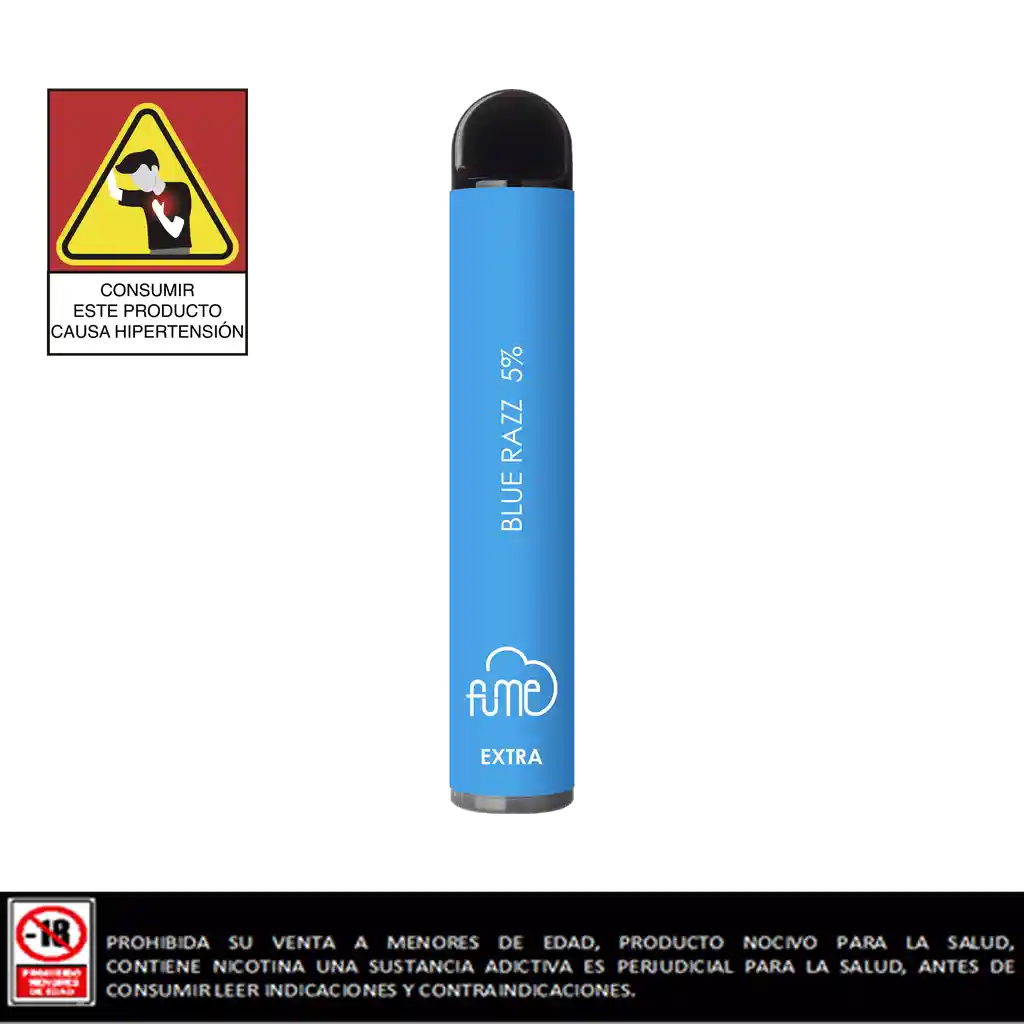 Fume Vapeador Extra 1500 Blue Razz