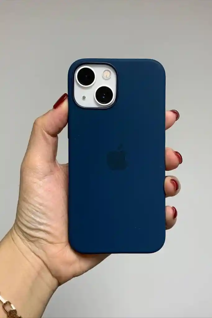 Silicone Case Iphone 16 - Azul Oscuro