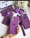 Silicone Case Iphone 16 - Morado Oscuro
