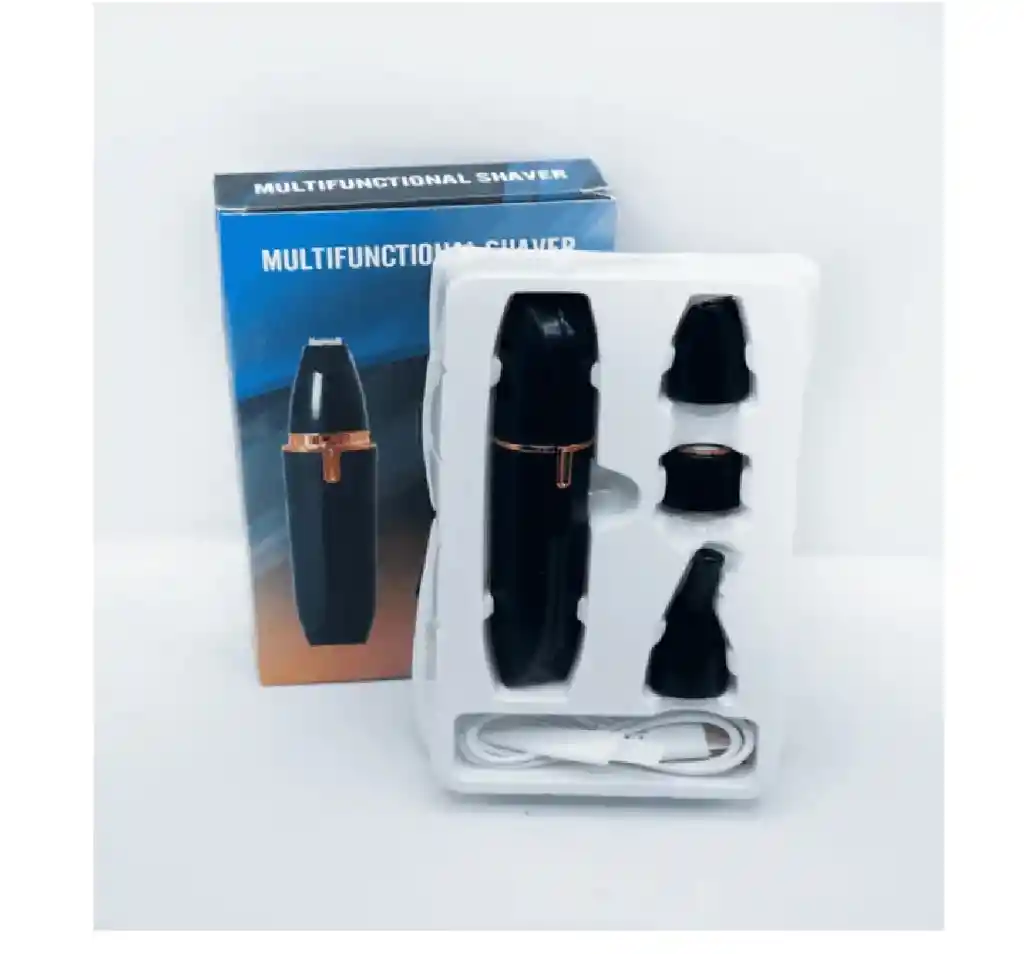 Depilador Facial Nariz-oido-patillera Recargable 3 En 1