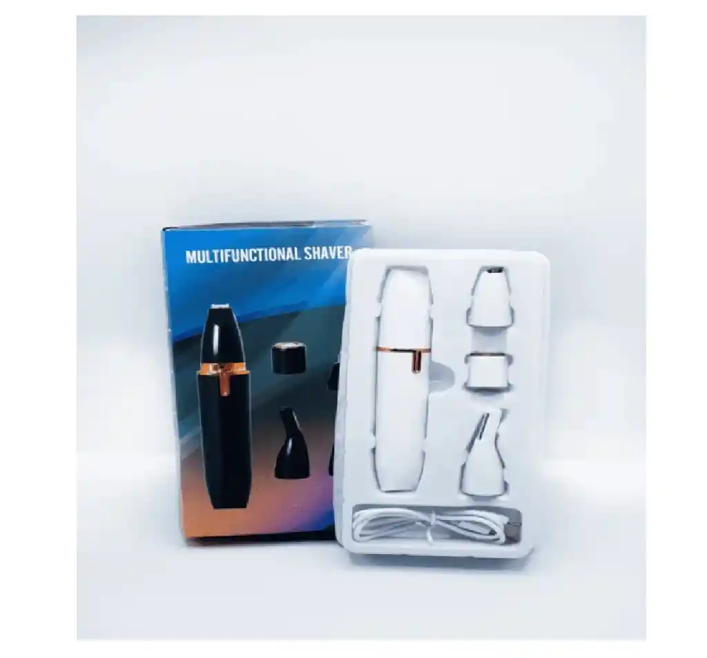 Depilador Facial Nariz-oido-patillera Recargable 3 En 1
