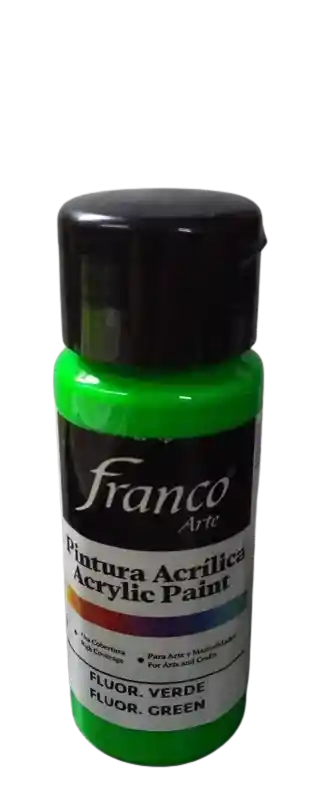 Pintura Acrilica Verde Fluorescente 60cc
