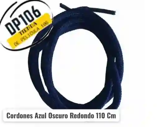 Cordones Azul Oscuro Redondo 110 Cm
