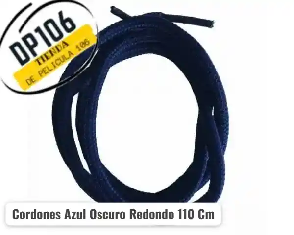 Cordones Azul Oscuro Redondo 110 Cm