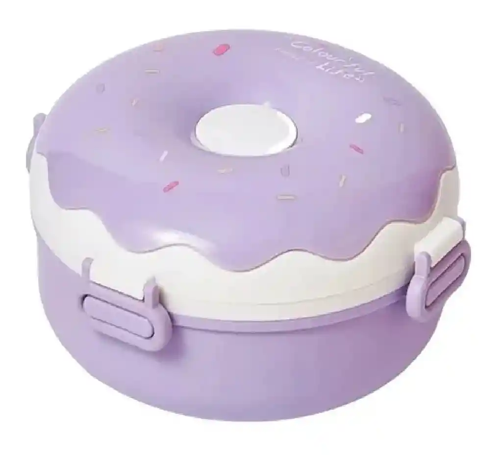 Lonchera Porta Comida Termico Con Forma De Dona