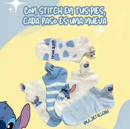Medias Tobillera Stitch Bordada