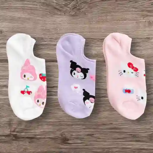 Medias Tobillera Hello Kitty- Melody -kuromi