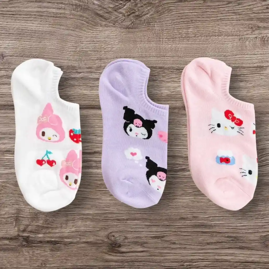 Medias Tobillera Hello Kitty- Melody -kuromi