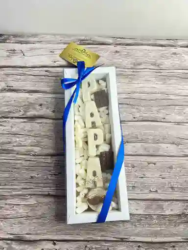 Caja Acetato Chocolates Rellenos Papá- Especial De Padres💙