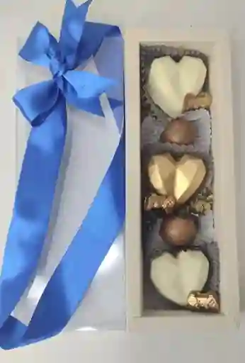 Caja Acetato Con Chocolates Rellenos - Especial De Padres 💙