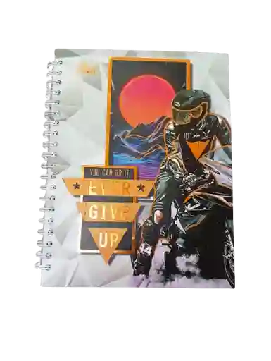 Cuaderno Agenda Argollado 7 Materias Motivos Surtidos A Escoger