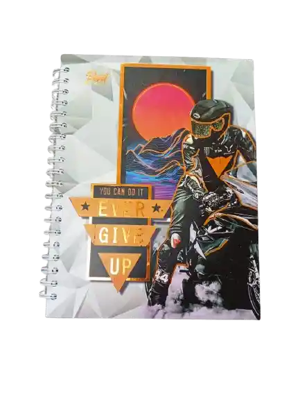 Cuaderno Agenda Argollado 7 Materias Motivos Surtidos A Escoger