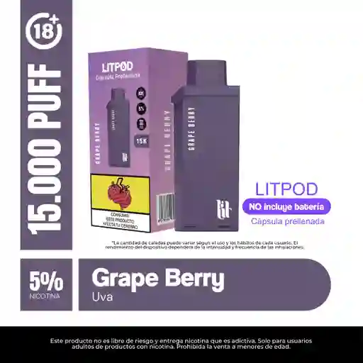 Lit Pod Grape Berry 15.000 Puff
