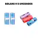 Recogedor Popo Perros + Correa + Porta Bolsa + 5 Rollos Bolsas Combo 4 En 1