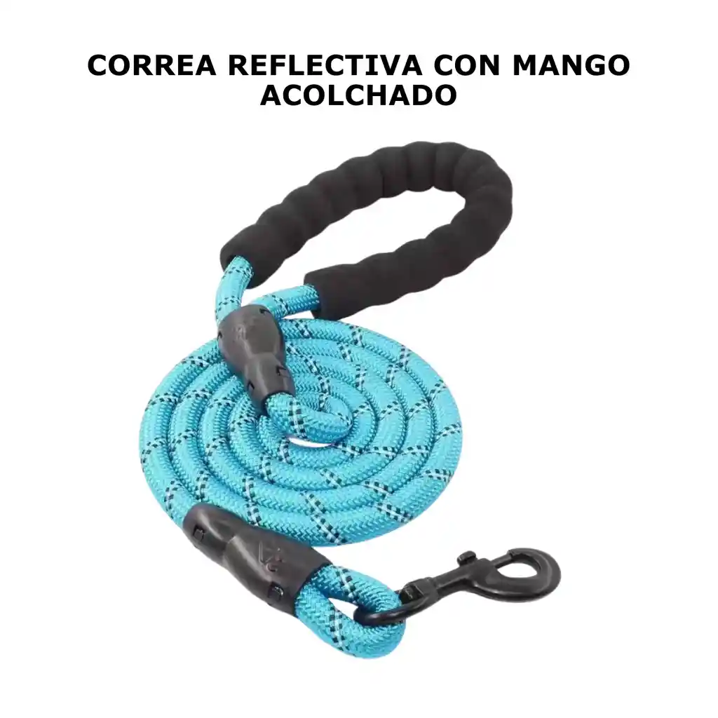 Recogedor Popo Perros + Correa + Porta Bolsa + 5 Rollos Bolsas Combo 4 En 1