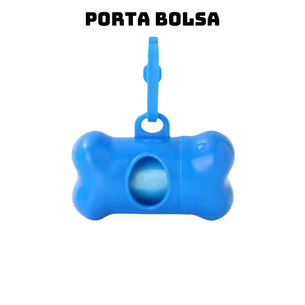 Recogedor Popo Perros + Correa + Porta Bolsa + 5 Rollos Bolsas Combo 4 En 1