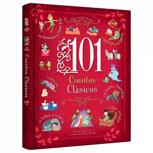 Libro Didáctico Infantil 101 Cuentos Clásicos Para Niños