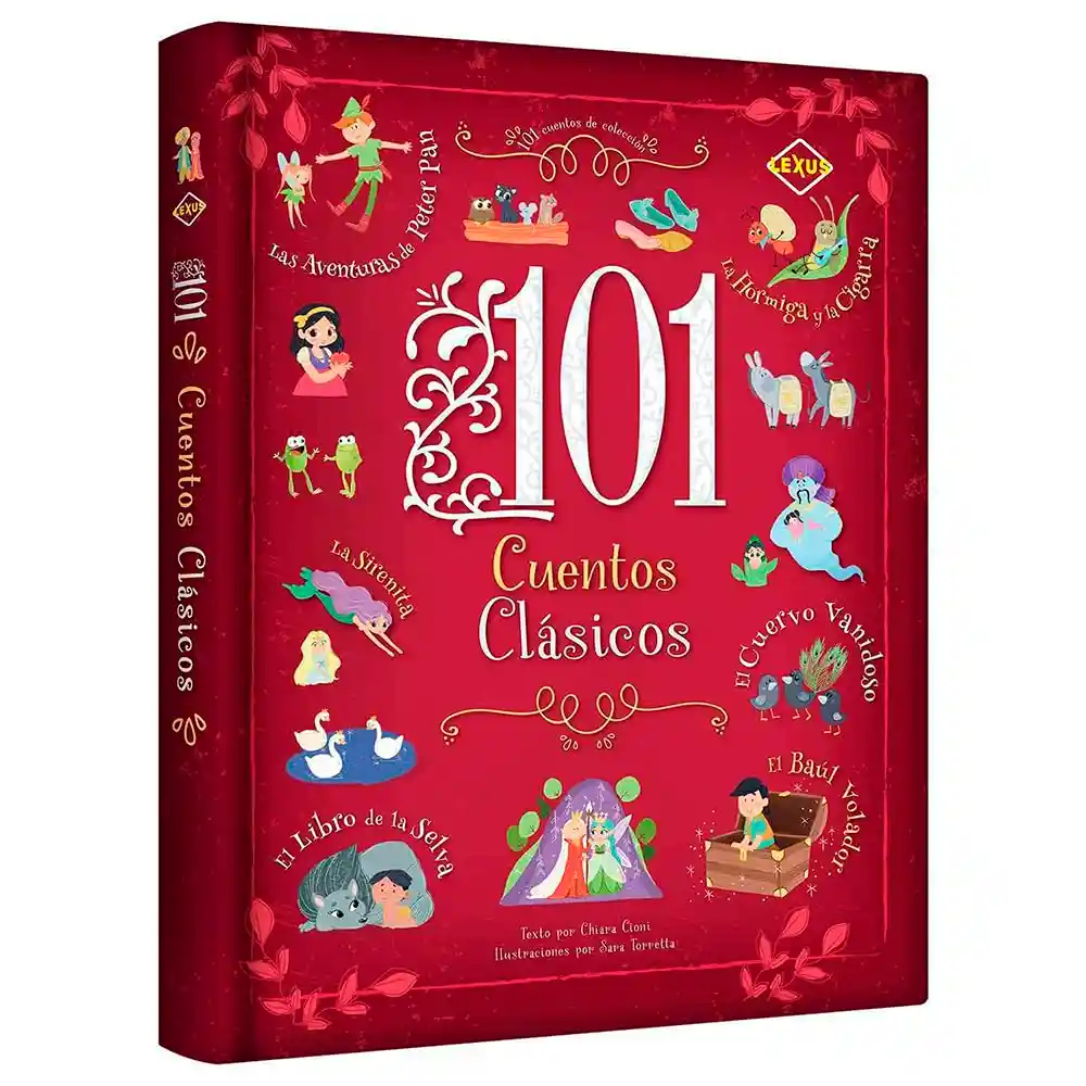 Libro Didáctico Infantil 101 Cuentos Clásicos Para Niños