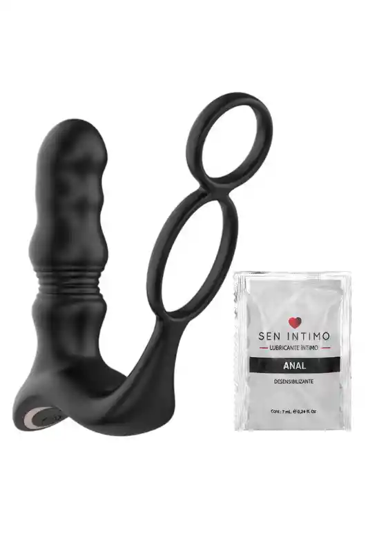 Vibrador Prostático + Sachet Lubricante Anal Sen Intimo 7ml
