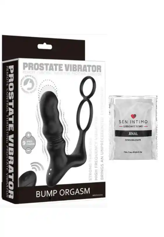 Vibrador Prostático + Sachet Lubricante Anal Sen Intimo 7ml
