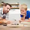 Juego De Mesa 2 En 1 Damas Chinas Y Gobang Madera Niños