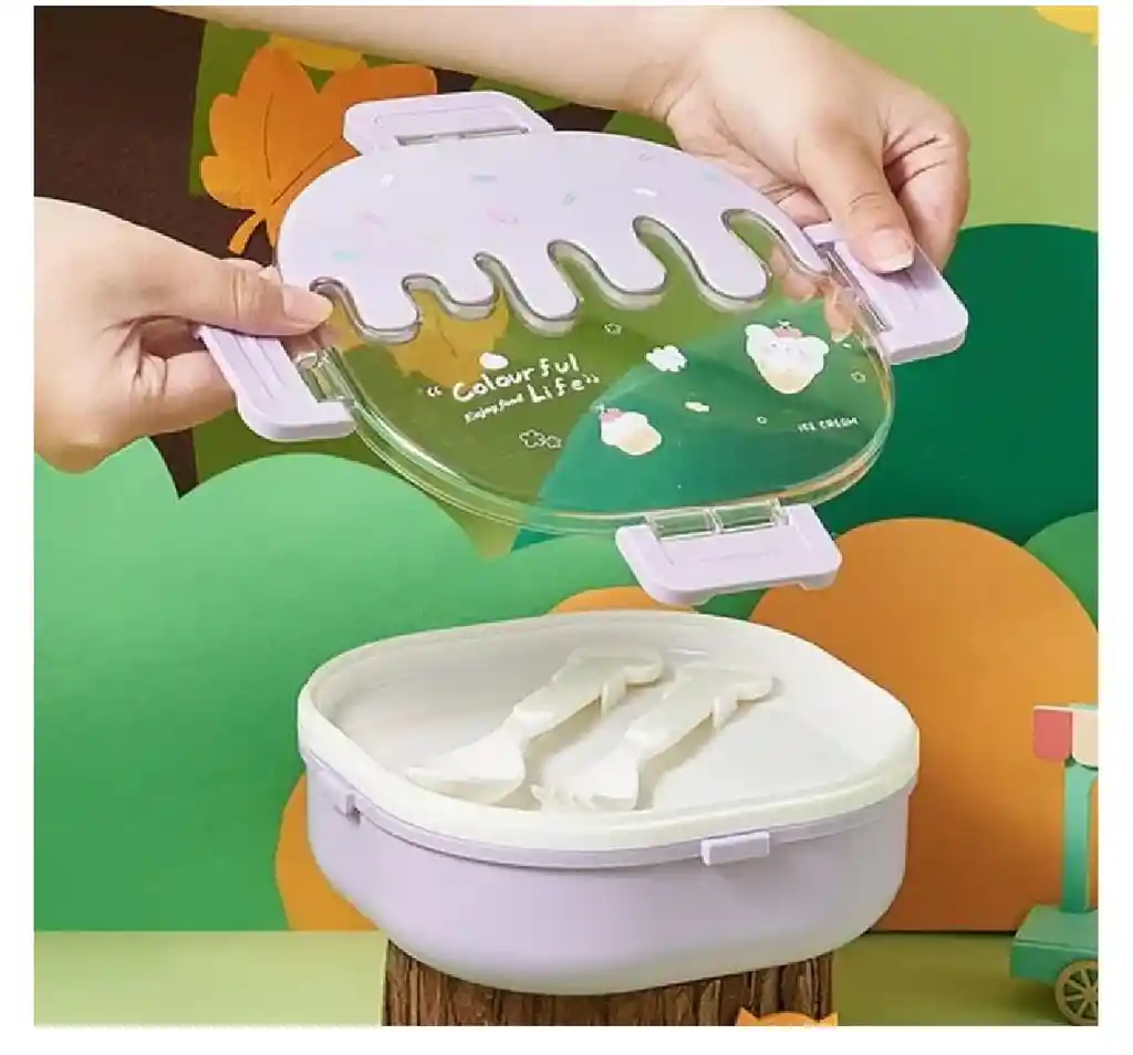 Lonchera Porta Comida Termico Con Forma De Helado