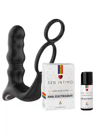 Combo Sensación Máxima: Vibrador Prostático + Lubricante Electrizante 30ml
