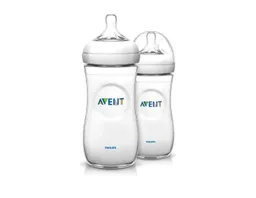 Avent Tetero Biberon Natural 11 Oz 330 Ml X2 Und 3m+