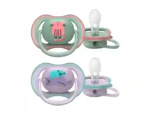Chupos Entretencion Para Bebe Avent X2 Und 6-18 Meses