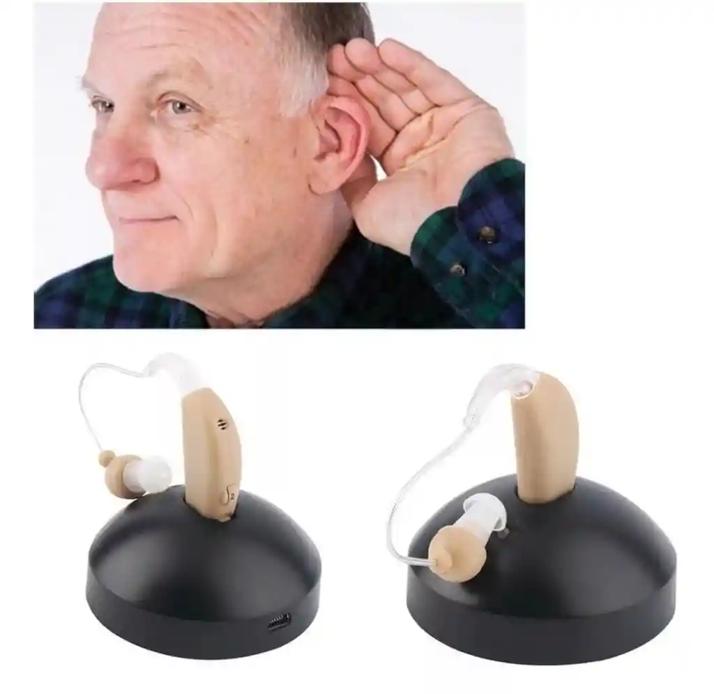 Audífono Generico Para Sordera Amplificador De Sonido Recargable
