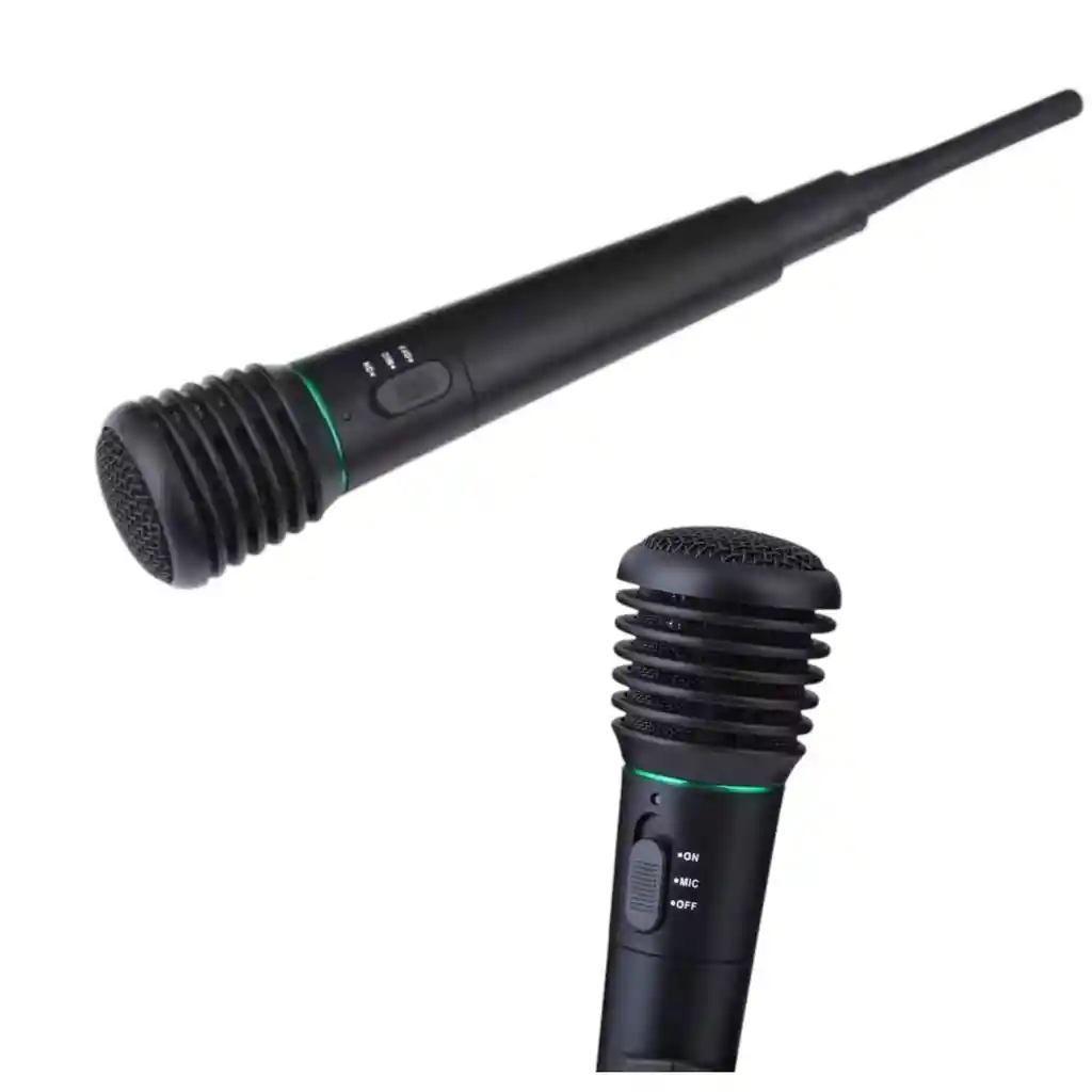 Microfono Con Receptor Inalambrico Para Audio Claro Y Fuerte