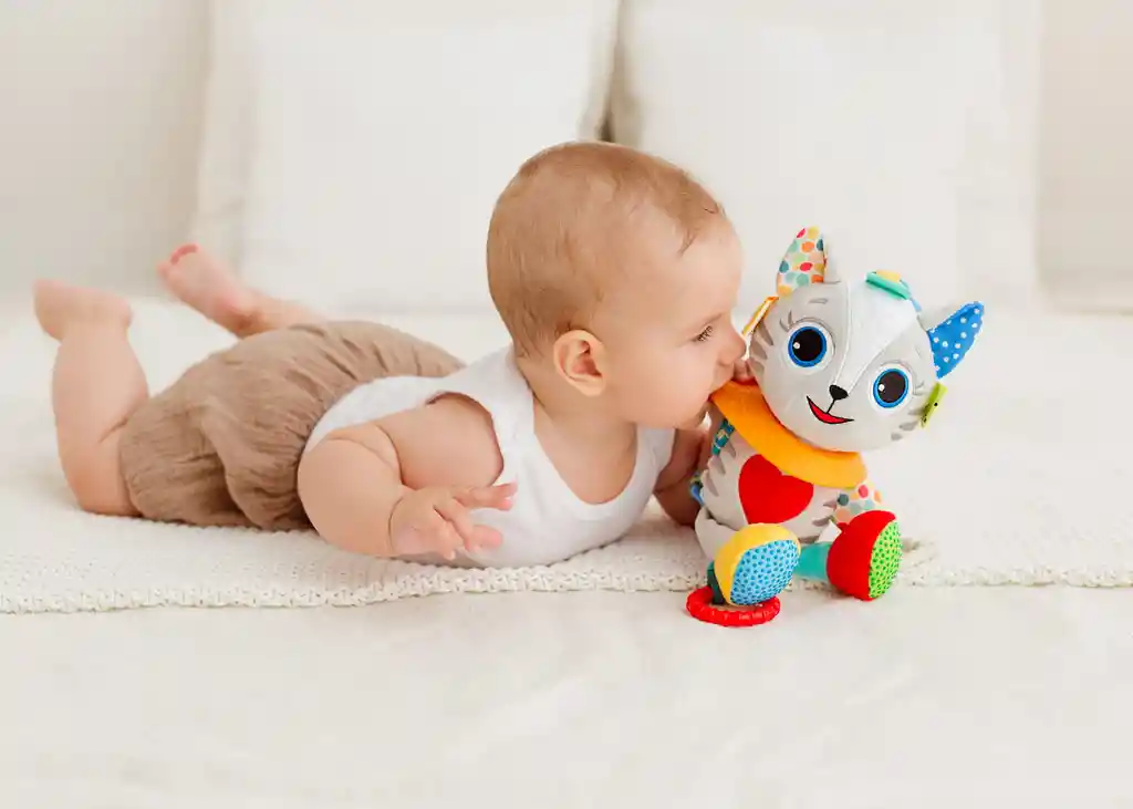 Juguete Sensorial Gato De Actividades Colgante Para Niños
