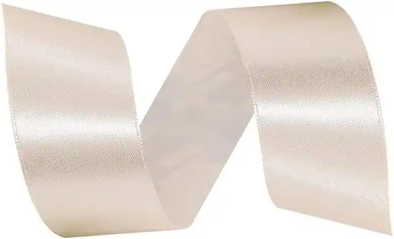 Cinta Listón De Tela Lisa Satinada Color Salmon 4cm X2 Metros