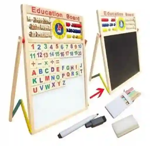 Tablero Didáctico Doble Cara Magnético Juguete Para Niños