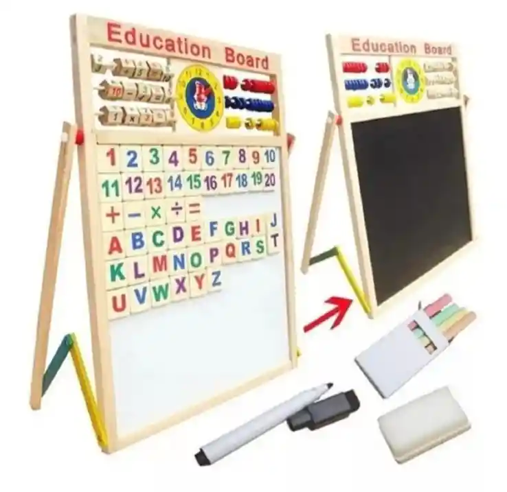 Tablero Didáctico Doble Cara Magnético Juguete Para Niños