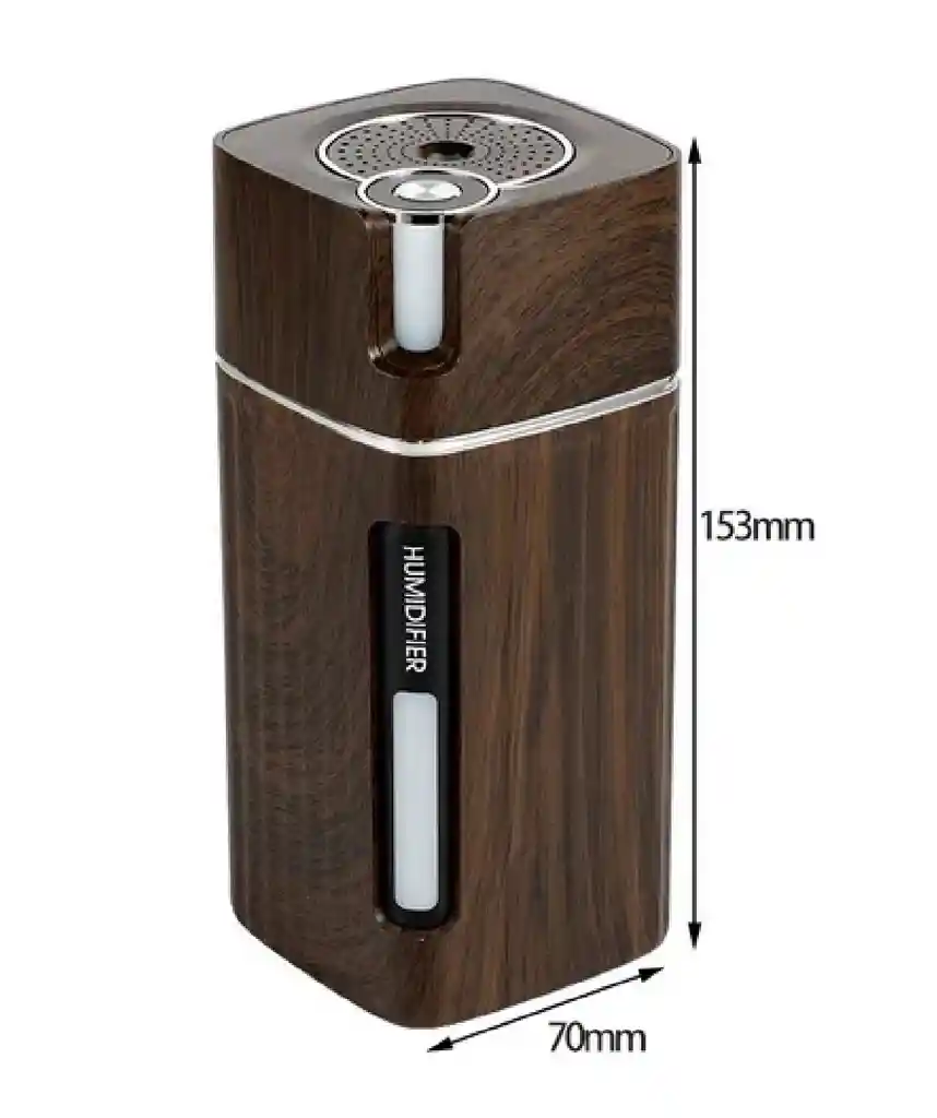 Mini Humidificador Aire Difusor Aromas Luz Led Usb Portátil