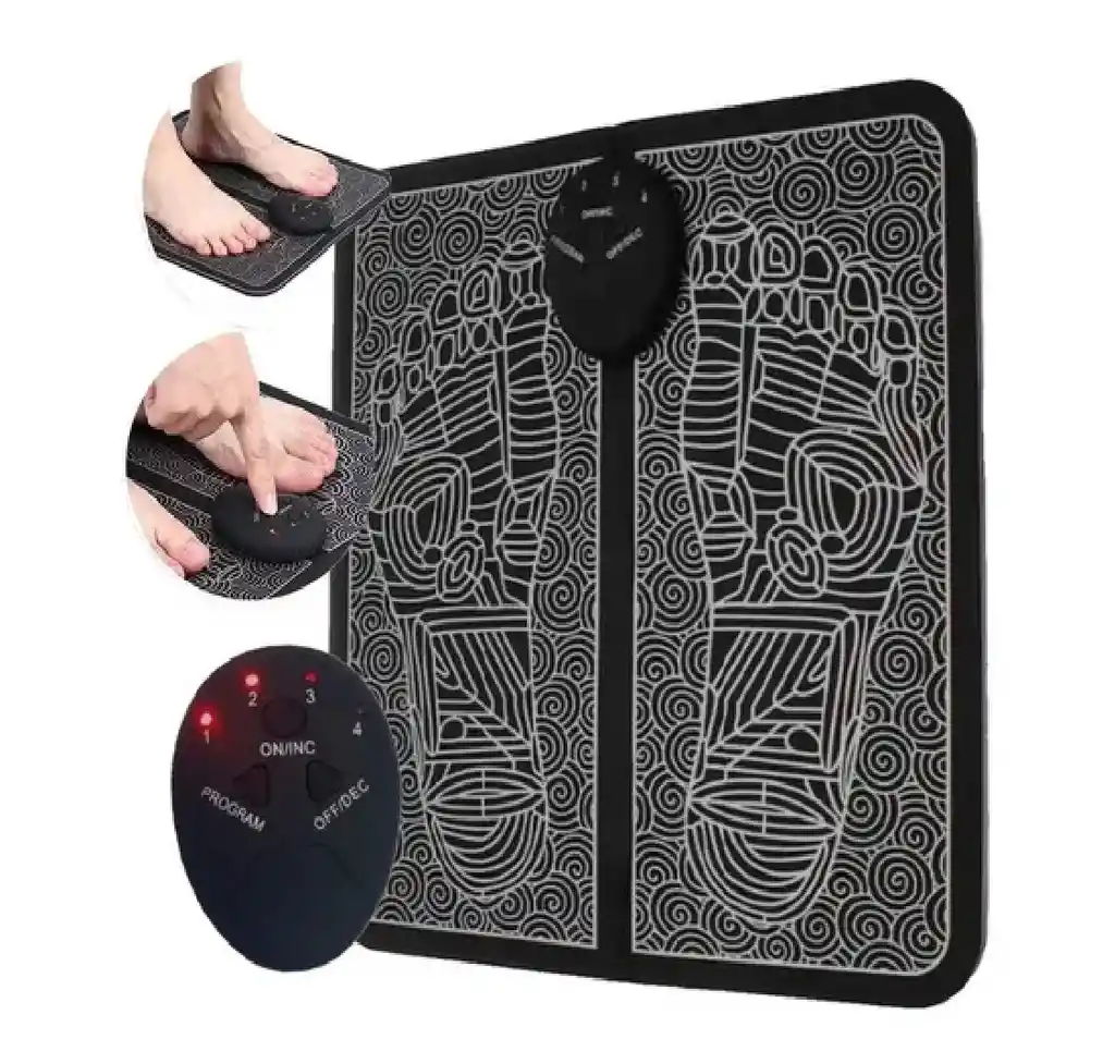 Tapete Masajeador Electro Estimulante Para Pies Recargable