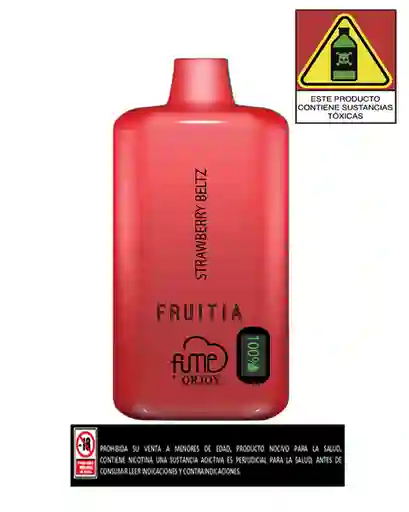 Fume Vapeador Fruitia 8000 Strawberry Beltz