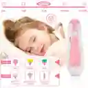Kit Para Niña Rosado Higiene Manicure Cuidado Bebé Recién Nacido X11 Piezas Con Lima Eléctrica