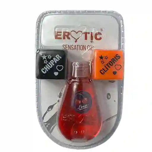 Combo Juego Sensual: Dados Eróticos + Lubricante Comestible Sabor A Cereza