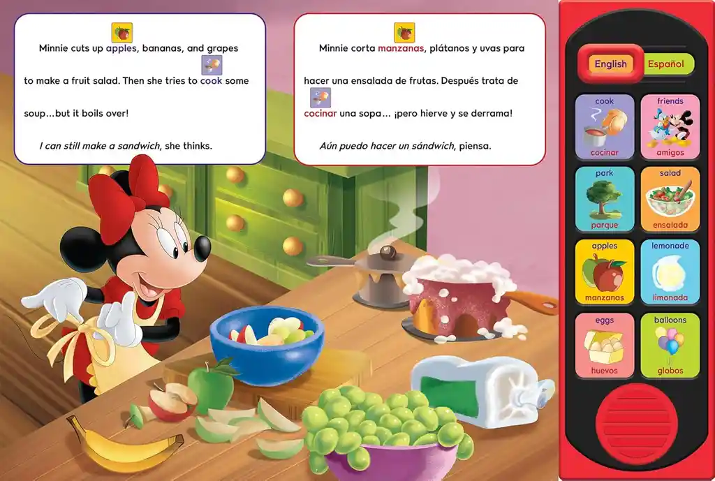 Libro Sonidos Mickey: ¡un Pícnic Con Amigos! Para Niños