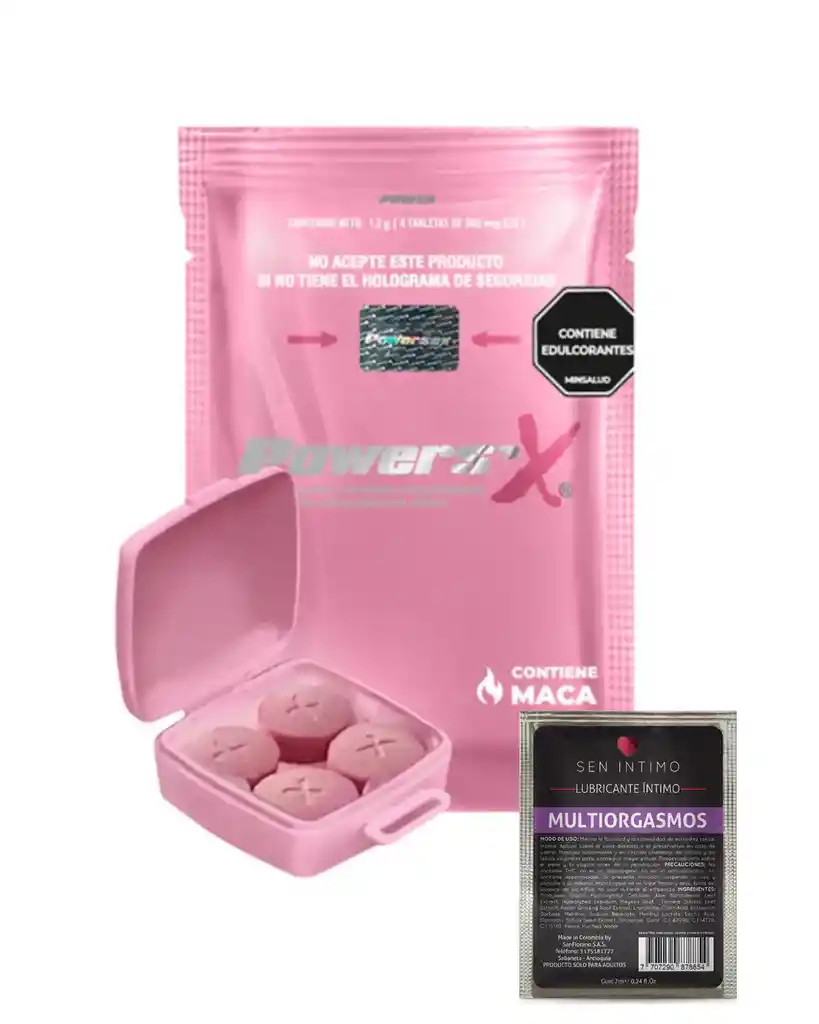 Potenciador Femenino Powersx Woman + Multiorgasmo Sachet Sen Intimo 7ml