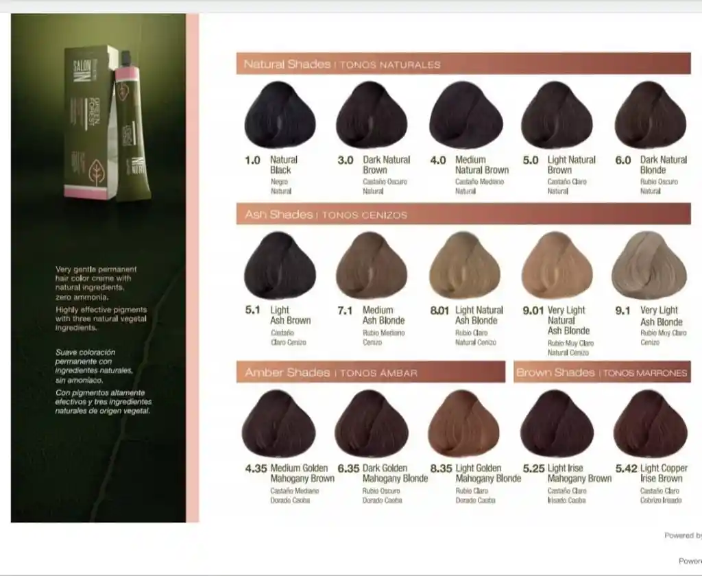 Green Forest Tinte 8.4 Rubio Claro Cobrizo 60 G