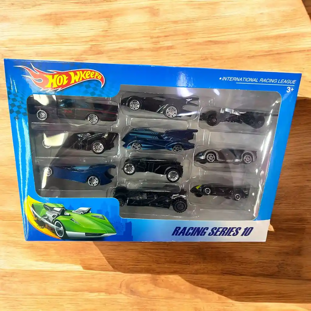 Coleccion De Carros Metálicos Hotwheels Batman Pack X 10