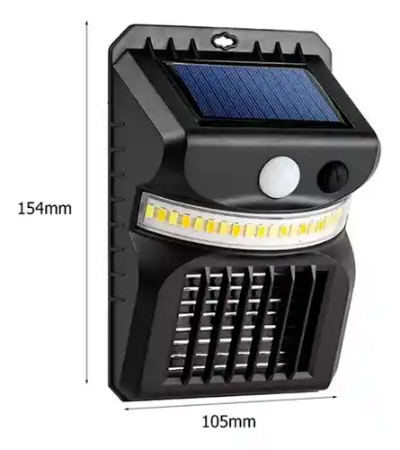 Lampara Luz Led Mata Mosquito Solar Sensor Movimiento W792
