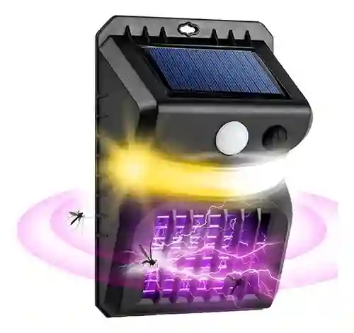 Lampara Luz Led Mata Mosquito Solar Sensor Movimiento W792