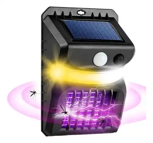 Lampara Luz Led Mata Mosquito Solar Sensor Movimiento W792