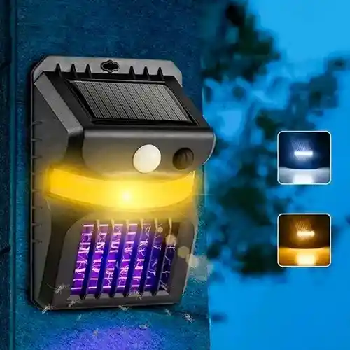Lampara Luz Led Mata Mosquito Solar Sensor Movimiento W792